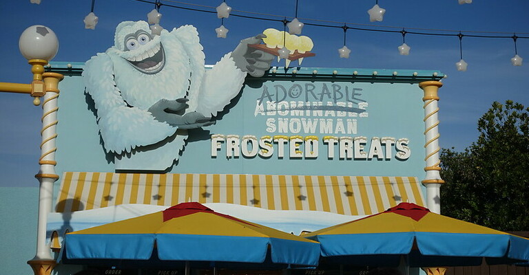 The “Pixar Pier Frosty Parfait” treat from the Adorable Snowman